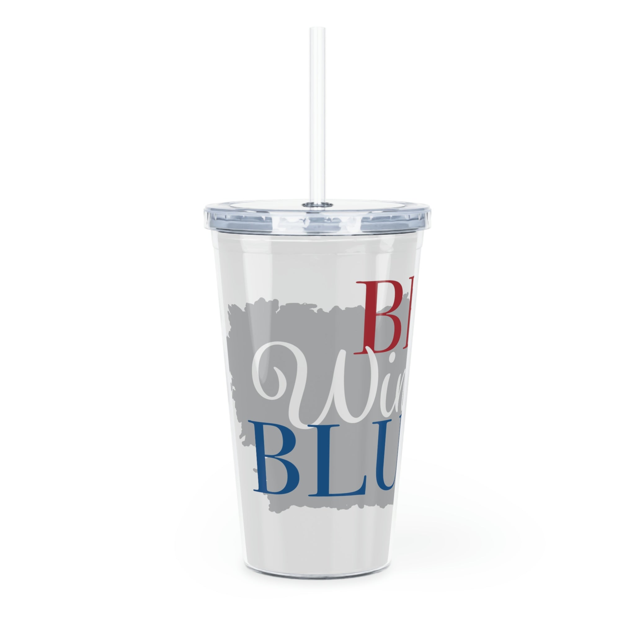 Plastic Tumbler with Straw