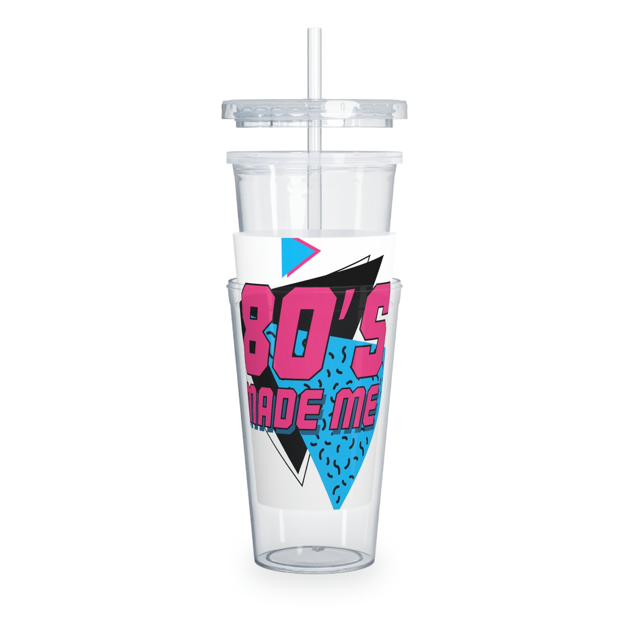 Plastic Tumbler with Straw