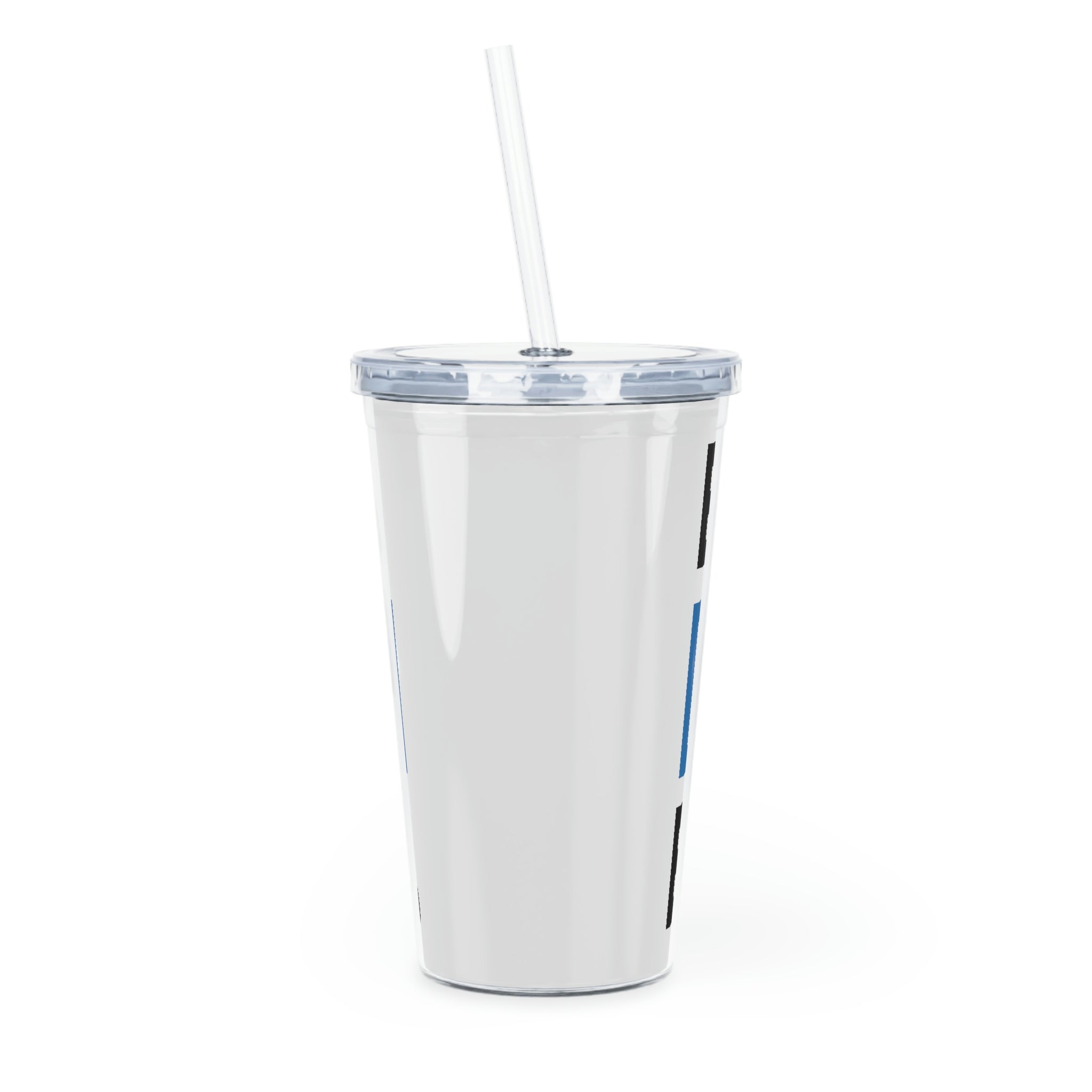 Plastic Tumbler with Straw