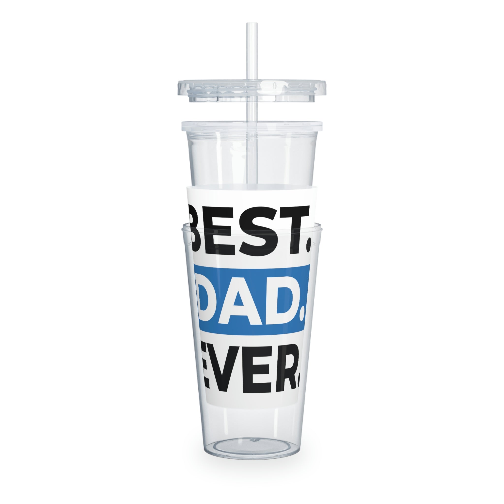 Plastic Tumbler with Straw