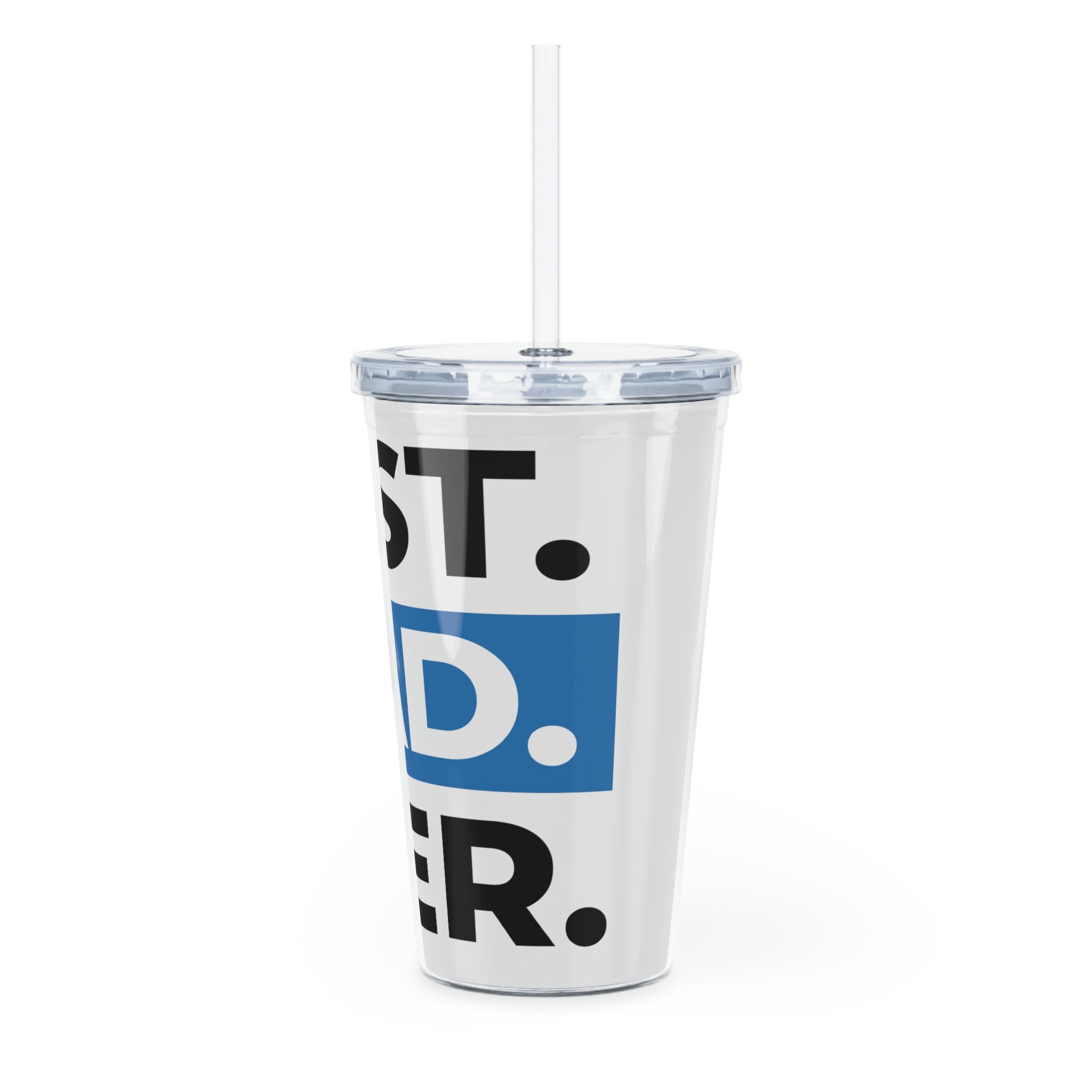 Plastic Tumbler with Straw